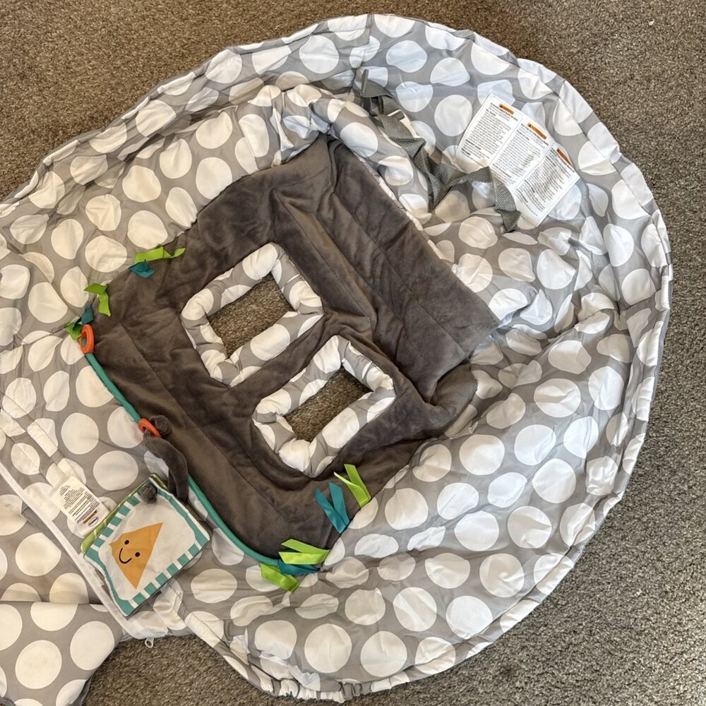 Boppy Preferred Shopping Cart & High Chair Cover Polka DotsPrint Baby Seat Cover - Picture 4 of 8